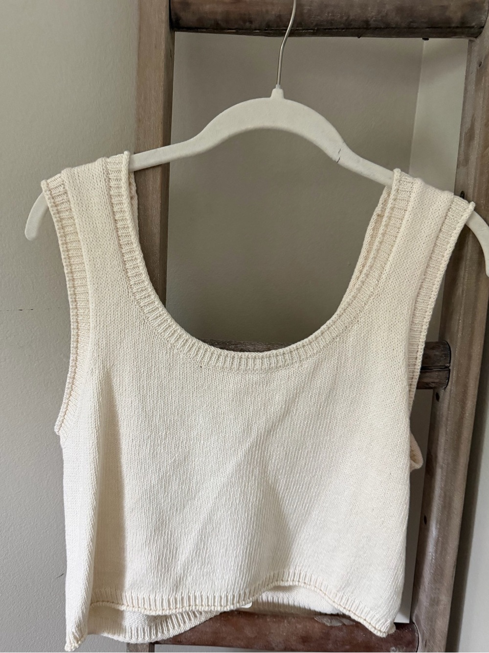 ISLA Cream Knit Tank